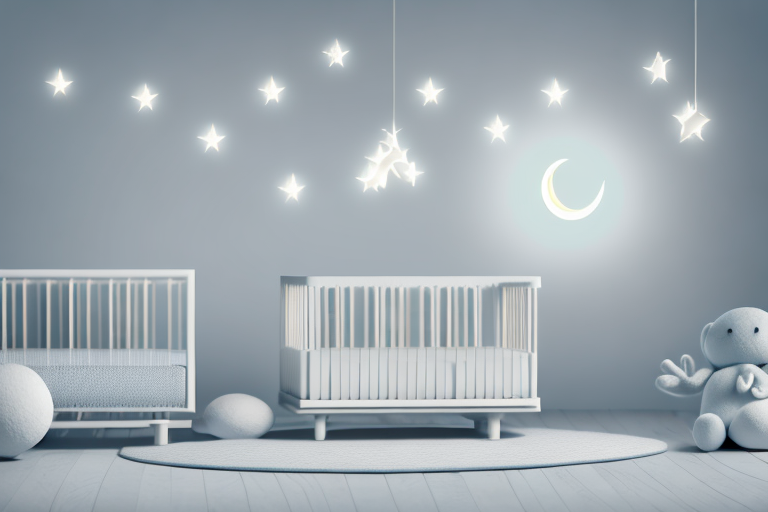 A peaceful nursery scene at night